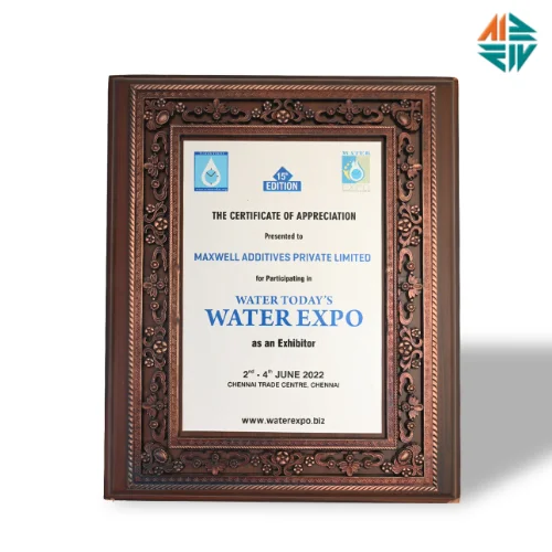 Appreciation Certificate Water Expo 2022